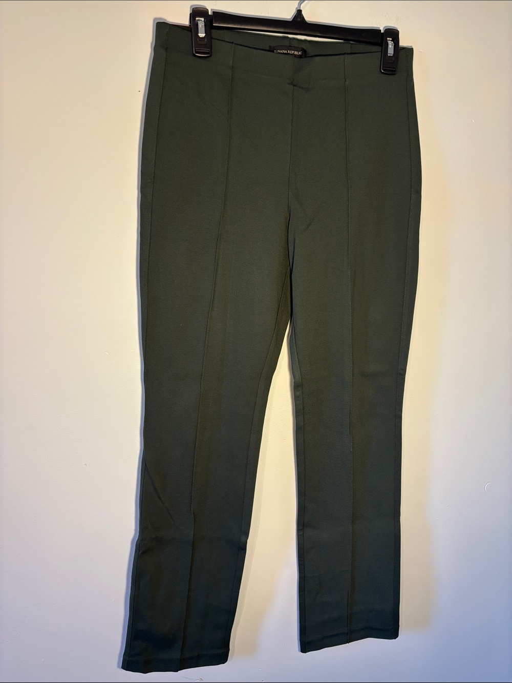 Banana Republic Dark Olive Cropped Slim Pants